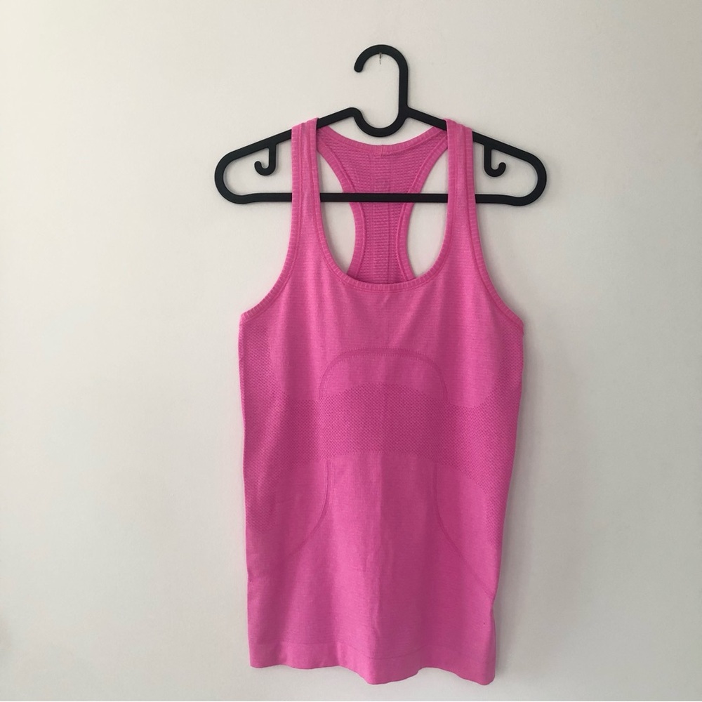 Lululemon Swiftly Tech Racerback Tank Top Bright Pink Size 4